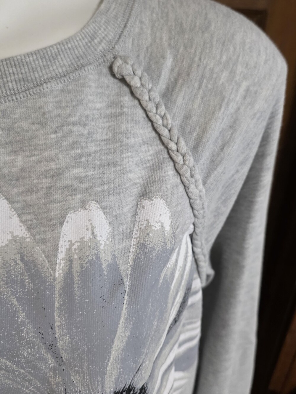 Mauruces Sunflower Relaxed Fit Sweatshirt Gray Size M - Picture 6 of 14